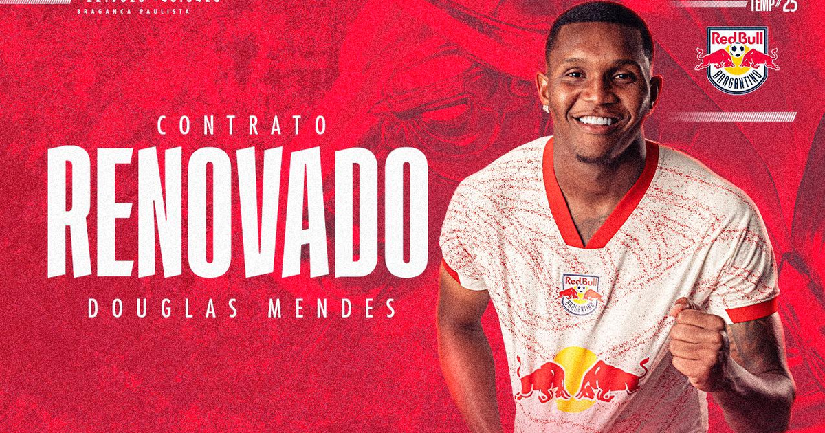 Red Bull Bragantino renova empréstimo do zagueiro Douglas Mendes